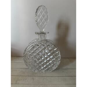 Vintage rare crystal decanter. slim profile